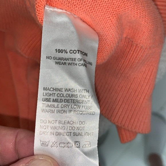 Polo by Ralph Lauren size large, 100%, cotton, V Neck men’s sweater, pink - Picture 8 of 12